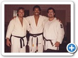 Carl with Rorian Gracie at a Grace Jujutsu Seminar 1989.